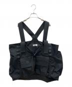 EVISENエビセン）の古着「BATTLE BAG VEST」｜ブラック