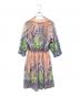 VIVIENNE TAM (ヴィヴィアンタム) 長袖ワンピース　BUTTERFLY EMBROIDERY ON RIGID NETTING ピンク サイズ:38 未使用品：10000円