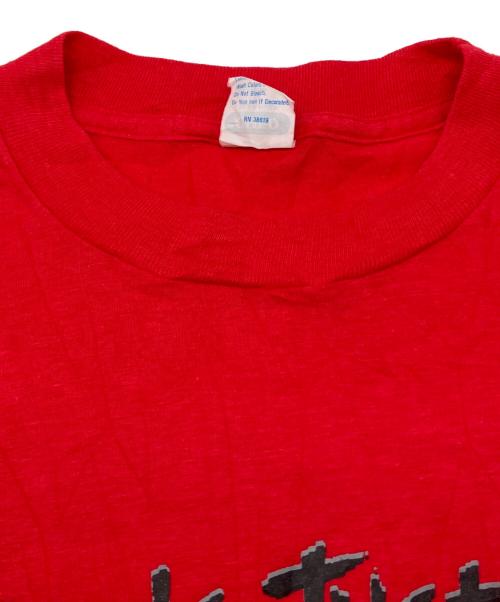 Ched by ANVIL（チェドバイアンビル）Ched by ANVIL (チェドバイアンビル) 80sプリントTシャツ レッド サイズ:Lの古着・服飾アイテム
