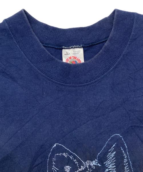FRUIT OF THE LOOM（フルーツオブザルーム）FRUIT OF THE LOOM (フルーツオブザルーム) 90s刺繍Tシャツ ネイビー サイズ:Lの古着・服飾アイテム