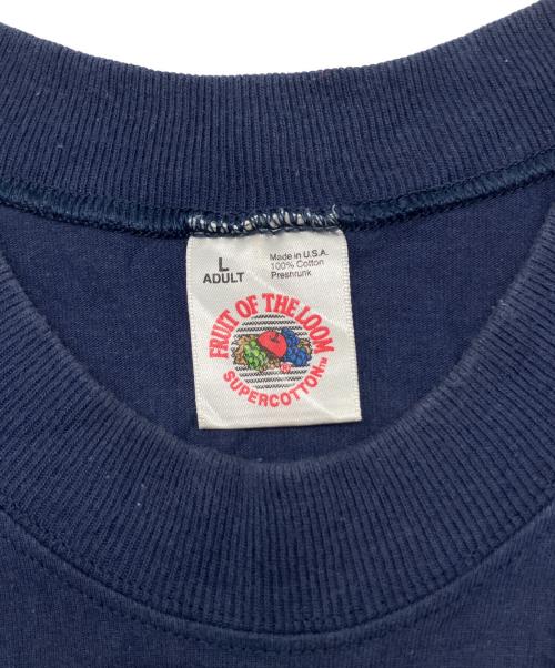 FRUIT OF THE LOOM（フルーツオブザルーム）FRUIT OF THE LOOM (フルーツオブザルーム) 90s刺繍Tシャツ ネイビー サイズ:Lの古着・服飾アイテム
