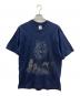 FRUIT OF THE LOOM（フルーツオブザルーム）の古着「90s刺繍Tシャツ」｜ネイビー