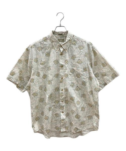 NATURAL ISSUE（ナチュラル イシュー）NATURAL ISSUE (ナチュラル イシュー) 90sボタンダウンシャツ ホワイト×カーキ サイズ:XLの古着・服飾アイテム
