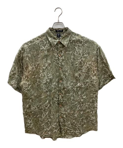 STRUCTURE（ストラクチャー）STRUCTURE (ストラクチャー) 00s総柄シャツ カーキ サイズ:Lの古着・服飾アイテム