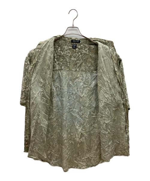 STRUCTURE（ストラクチャー）STRUCTURE (ストラクチャー) 00s総柄シャツ カーキ サイズ:Lの古着・服飾アイテム