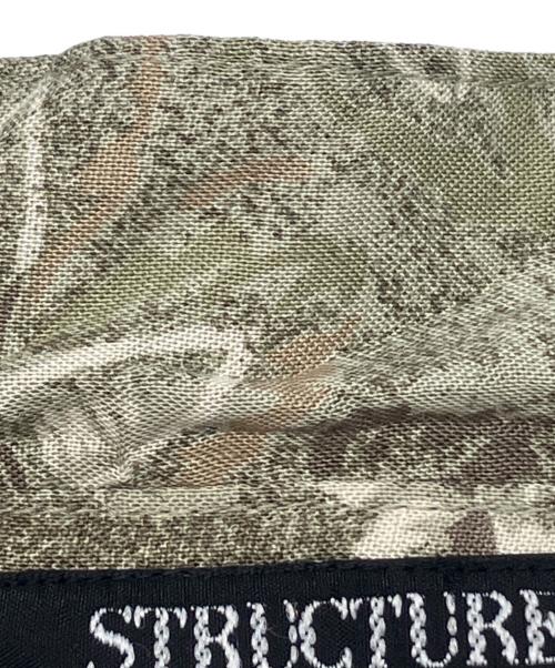 STRUCTURE（ストラクチャー）STRUCTURE (ストラクチャー) 00s総柄シャツ カーキ サイズ:Lの古着・服飾アイテム