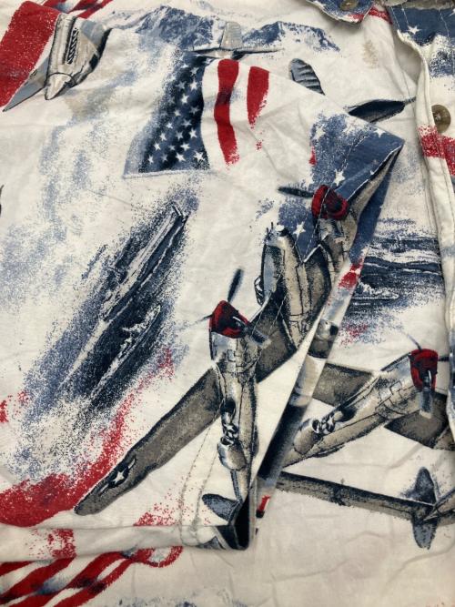 American Legacy（アメリカン・レガシー）American Legacy (アメリカン・レガシー) 半袖シャツ　古着 ホワイト サイズ:XLの古着・服飾アイテム