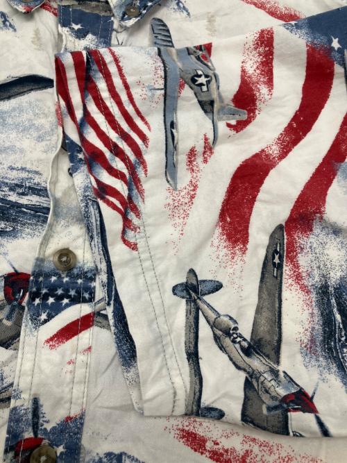 American Legacy（アメリカン・レガシー）American Legacy (アメリカン・レガシー) 半袖シャツ　古着 ホワイト サイズ:XLの古着・服飾アイテム