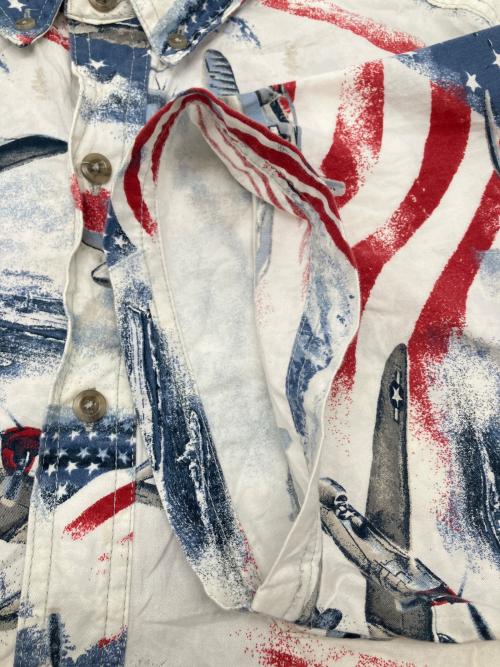 American Legacy（アメリカン・レガシー）American Legacy (アメリカン・レガシー) 半袖シャツ　古着 ホワイト サイズ:XLの古着・服飾アイテム