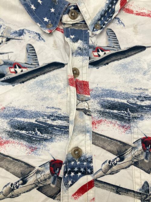 American Legacy（アメリカン・レガシー）American Legacy (アメリカン・レガシー) 半袖シャツ　古着 ホワイト サイズ:XLの古着・服飾アイテム