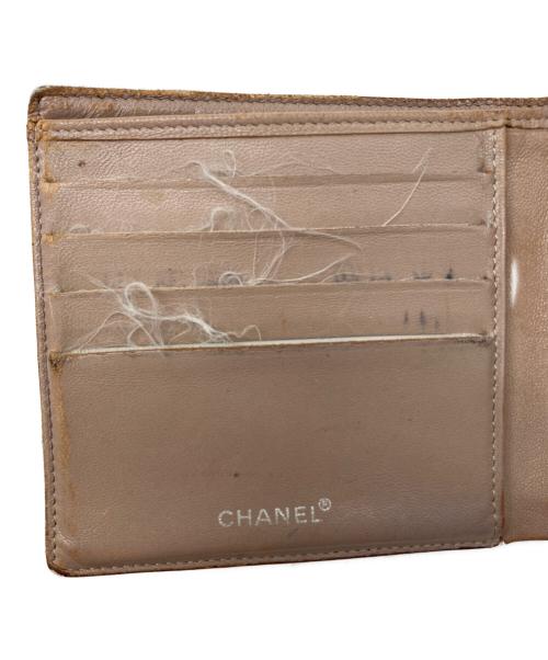 CHANEL（シャネル）CHANEL (シャネル) 2つ折り財布　ニュートラベルライン アイボリーの古着・服飾アイテム