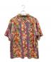 HOUSTON (ヒューストン) アロハシャツ　ALOHA SHIRT (PALM TREE) パープル×レッド サイズ:XL：6000円