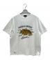 Schott（ショット）の古着「Tシャツ　HORSE FLOCKY T-SHIRT」｜ホワイト
