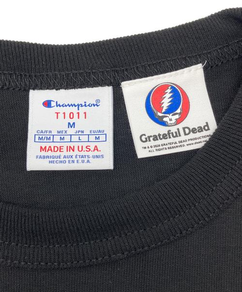 Champion（チャンピオン）Champion (チャンピオン) Tシャツ　Grateful Dead コラボ ブラック サイズ:Lの古着・服飾アイテム