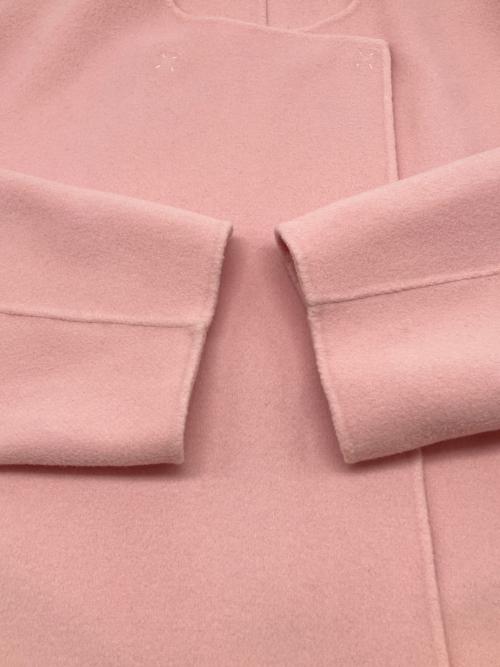 TOMORROW LAND（トゥモローランド）TOMORROW LAND (トゥモローランド) ノーカラーコート ピンク サイズ:36の古着・服飾アイテム