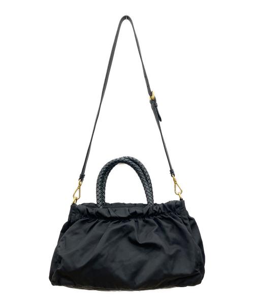 PRADA（プラダ）PRADA (プラダ) 2WAYバッグ ブラックの古着・服飾アイテム