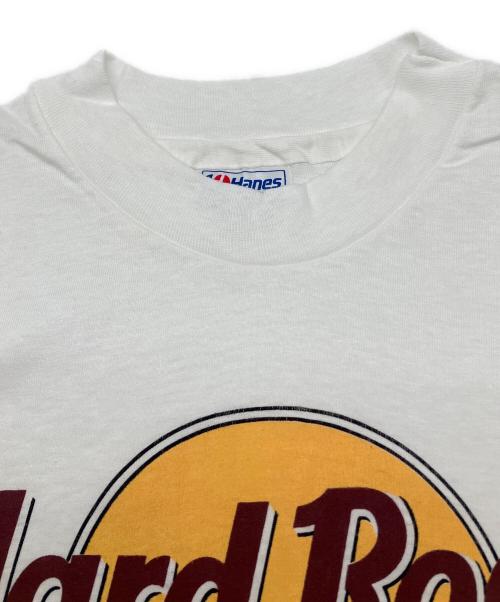 Hanes（ヘインズ）Hanes (ヘインズ) 90sプリントTシャツ　Hard Rock cafe ホワイト サイズ:Ｍの古着・服飾アイテム