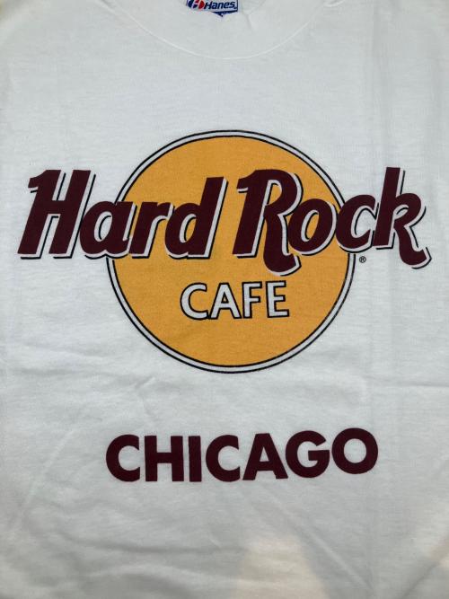 Hanes（ヘインズ）Hanes (ヘインズ) 90sプリントTシャツ　Hard Rock cafe ホワイト サイズ:Ｍの古着・服飾アイテム