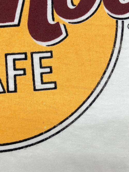 Hanes（ヘインズ）Hanes (ヘインズ) 90sプリントTシャツ　Hard Rock cafe ホワイト サイズ:Ｍの古着・服飾アイテム