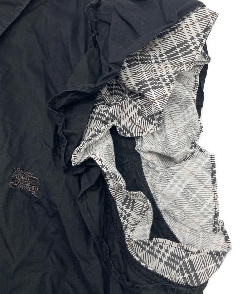 BURBERRY BLUE LABEL（バーバリー ブルー レーベル）BURBERRY BLUE LABEL (バーバリー ブルー レーベル) ノースリーブブラウス ブラック サイズ:38の古着・服飾アイテム