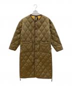 TAIONタイオン）の古着「ダウンコート」｜ブラウン×イエロー