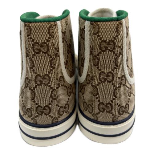GUCCI（グッチ）GUCCI (グッチ) TENNIS 1977 ベージュ×グリーン サイズ:7の古着・服飾アイテム