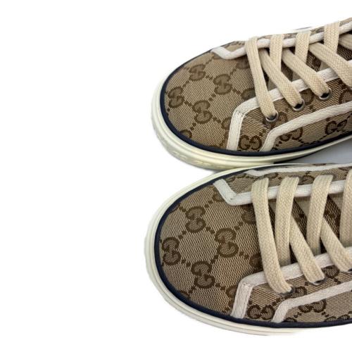 GUCCI（グッチ）GUCCI (グッチ) TENNIS 1977 ベージュ×グリーン サイズ:7の古着・服飾アイテム