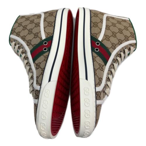 GUCCI（グッチ）GUCCI (グッチ) TENNIS 1977 ベージュ×グリーン サイズ:7の古着・服飾アイテム