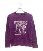 Hysteric Glamourヒステリックグラマー）の古着「長袖カットソー」｜パープル