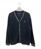 FRED PERRYフレッドペリー）の古着「厚手カーディガン」｜ブラック