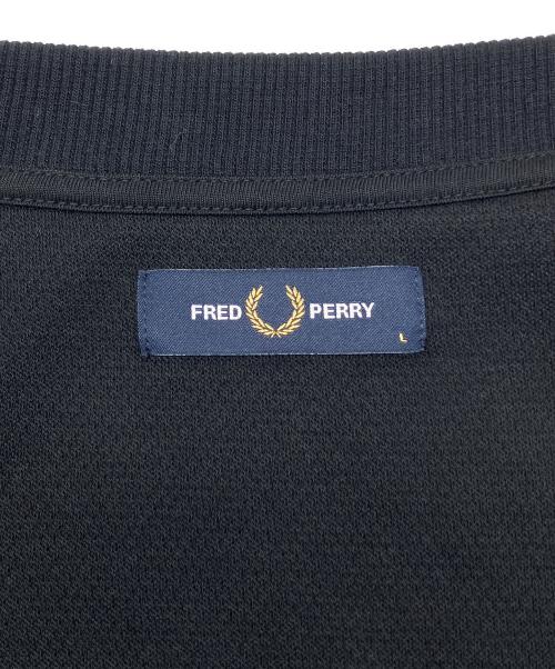 FRED PERRY（フレッドペリー）FRED PERRY (フレッドペリー) 厚手カーディガン ブラック サイズ:Lの古着・服飾アイテム