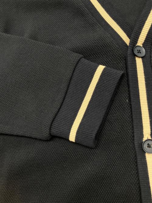 FRED PERRY（フレッドペリー）FRED PERRY (フレッドペリー) 厚手カーディガン ブラック サイズ:Lの古着・服飾アイテム
