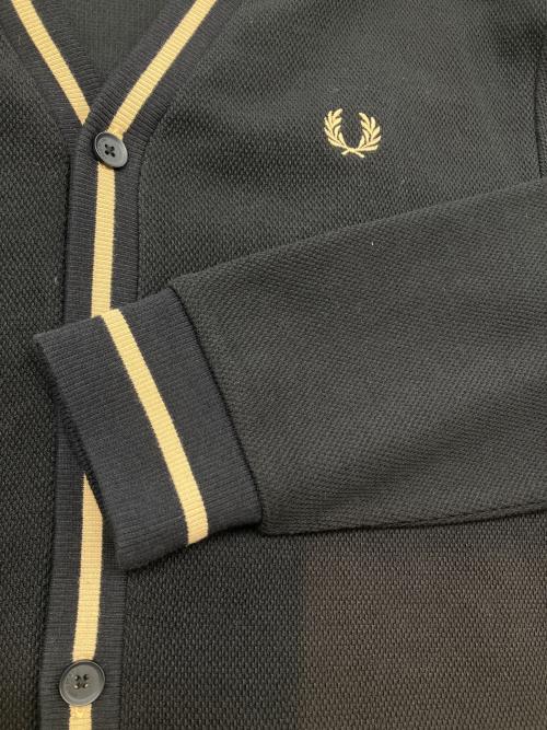 FRED PERRY（フレッドペリー）FRED PERRY (フレッドペリー) 厚手カーディガン ブラック サイズ:Lの古着・服飾アイテム