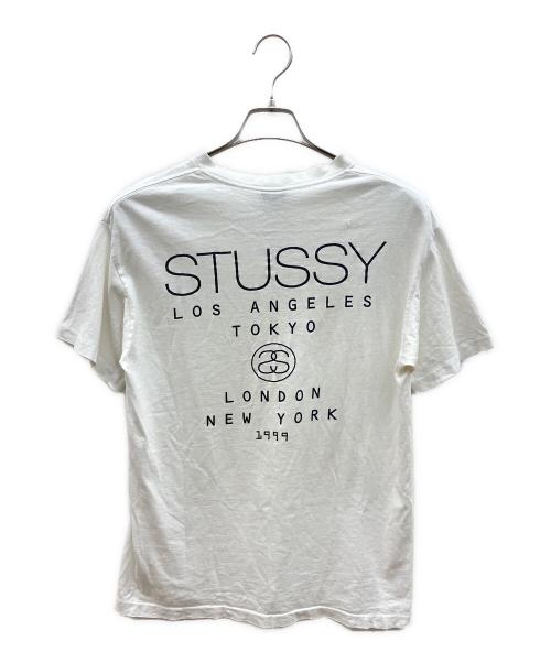 stussy（ステューシー）stussy (ステューシー) 半袖カットソー ホワイト サイズ:Ｍの古着・服飾アイテム