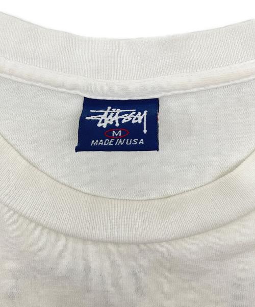stussy（ステューシー）stussy (ステューシー) 半袖カットソー ホワイト サイズ:Ｍの古着・服飾アイテム