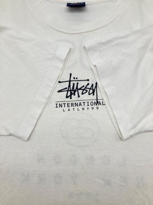 stussy（ステューシー）stussy (ステューシー) 半袖カットソー ホワイト サイズ:Ｍの古着・服飾アイテム