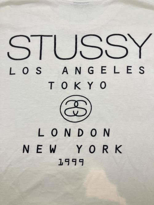 stussy（ステューシー）stussy (ステューシー) 半袖カットソー ホワイト サイズ:Ｍの古着・服飾アイテム