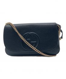 GUCCI（グッチ）の古着「チェーンショルダーバッグ」｜ブラック