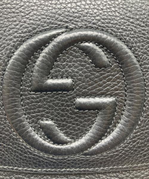 GUCCI（グッチ）GUCCI (グッチ) チェーンショルダーバッグ ブラックの古着・服飾アイテム