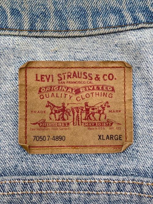 LEVI'S（リーバイス）LEVI'S (リーバイス) 90s 70507デニムジャケット 1991年9月製 釦裏527 USA製 古着 インディゴ サイズ:XLの古着・服飾アイテム