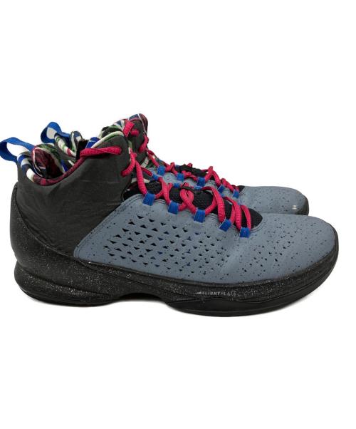 NIKE（ナイキ）NIKE (ナイキ) NIKE Air Jordan MELO(ナイキ エア ジョーダン メロ M11) グレー×ブラック サイズ:28の古着・服飾アイテム