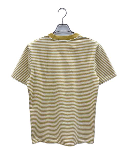 FRED PERRY（フレッドペリー）FRED PERRY (フレッドペリー) 半袖カットソー イエロー×ホワイト サイズ:Ｍの古着・服飾アイテム
