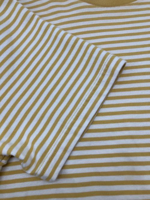 FRED PERRY（フレッドペリー）FRED PERRY (フレッドペリー) 半袖カットソー イエロー×ホワイト サイズ:Ｍの古着・服飾アイテム