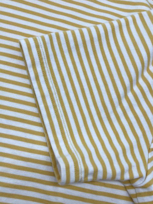 FRED PERRY（フレッドペリー）FRED PERRY (フレッドペリー) 半袖カットソー イエロー×ホワイト サイズ:Ｍの古着・服飾アイテム