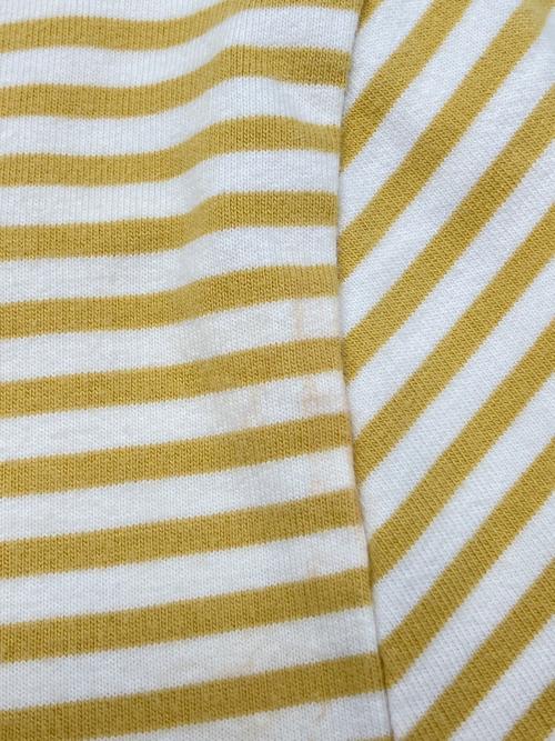 FRED PERRY（フレッドペリー）FRED PERRY (フレッドペリー) 半袖カットソー イエロー×ホワイト サイズ:Ｍの古着・服飾アイテム