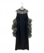 ANDRESDアンドレスド）の古着「長袖ワンピース　detached sleeve dress」｜ブラック×グレー