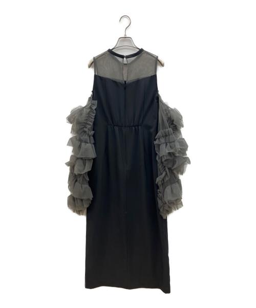 ANDRESD（アンドレスド）ANDRESD (アンドレスド) 長袖ワンピース　detached sleeve dress ブラック×グレー サイズ:Lの古着・服飾アイテム