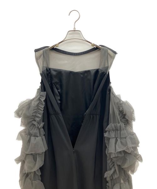 ANDRESD（アンドレスド）ANDRESD (アンドレスド) 長袖ワンピース　detached sleeve dress ブラック×グレー サイズ:Lの古着・服飾アイテム