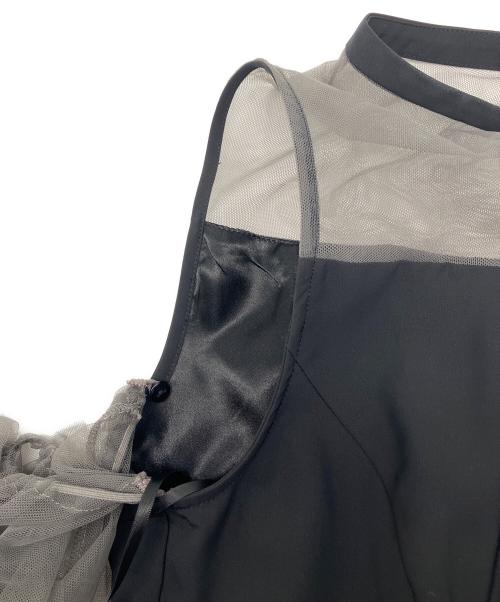 ANDRESD（アンドレスド）ANDRESD (アンドレスド) 長袖ワンピース　detached sleeve dress ブラック×グレー サイズ:Lの古着・服飾アイテム
