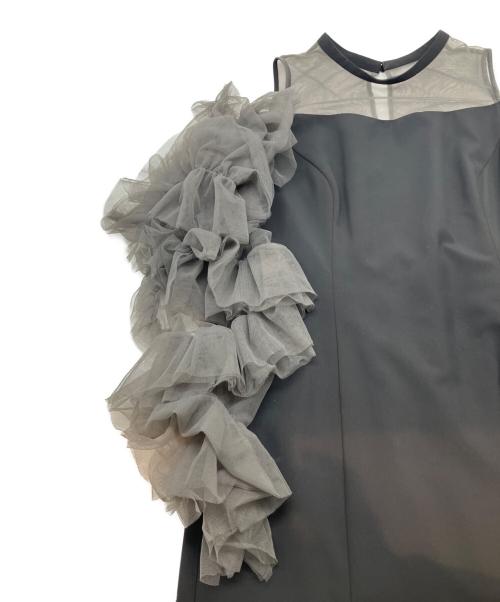 ANDRESD（アンドレスド）ANDRESD (アンドレスド) 長袖ワンピース　detached sleeve dress ブラック×グレー サイズ:Lの古着・服飾アイテム
